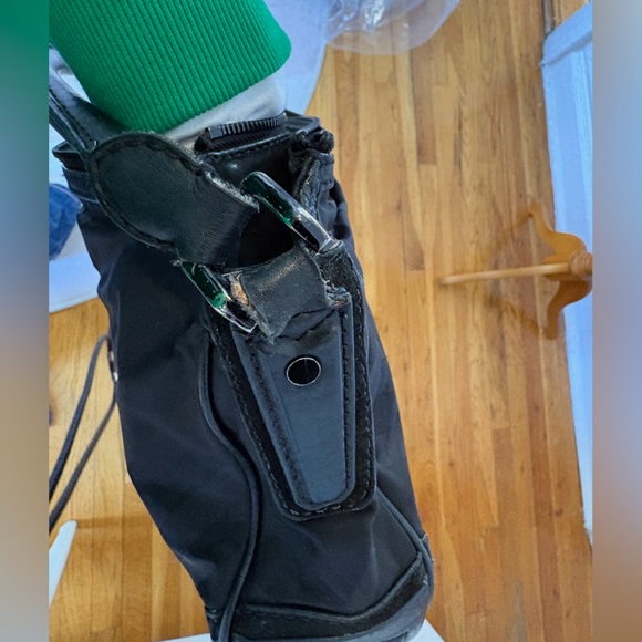 Burberry Black Nova Check Nylon Leather Trim Shoulder Bag - Picture 6 of 12